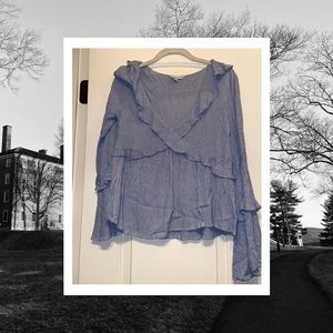 Pinstriped Preppy Blouse